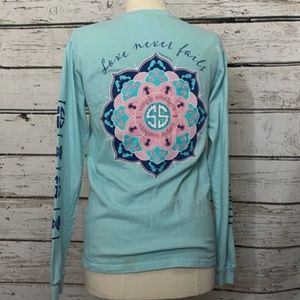 Simply Southern "Love Never Fails" long sleeve tee SMALL